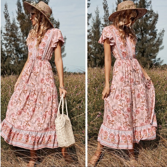 Floral Haven Maxi Dress (Ankle Length) - Picture 2 of 2